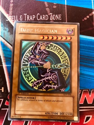 Yu-Gi-Oh! Dark Magician Ultra Rare SDY-006 1st Edition Vintage NA 2002 - LP/MP-image