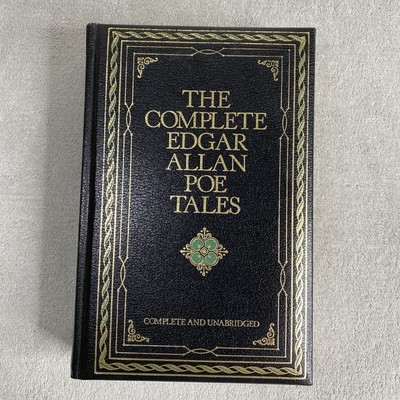 The Complete Edgar Allan Poe Takes Leather Bound Book 1981 Chatham River Press-image