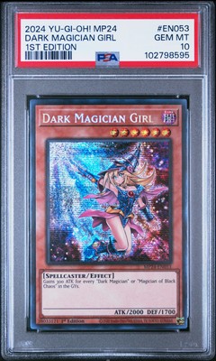 2024 YU-GI-OH! MP24-25TH ANV TIN: DUELING MIRRORS DARK MAGICIAN GIRL PSA 10-image