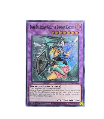 Yugioh Dark Magician Girl the Dragon Knight DLCS-EN006 1st Ed ALT ART Green-image