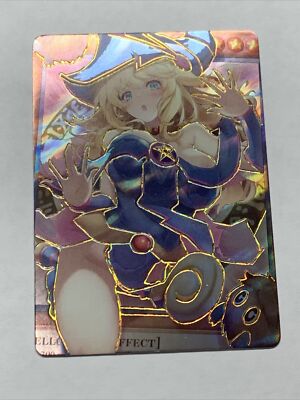 Dark Magician Girl Sexy ACG Goddess Story Waifu Card Girl Holo Anime Yugioh Hot-image