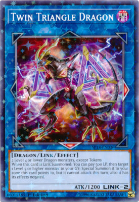 1x Twin Triangle Dragon - SP18-EN036 - Starfoil Rare - 1st Edition SP18 - Star P-image