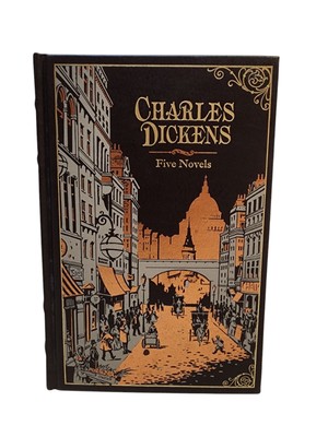 Charles Dickens 5 Novels Leather Bound Collection 2010 Barnes & Noble edition-image