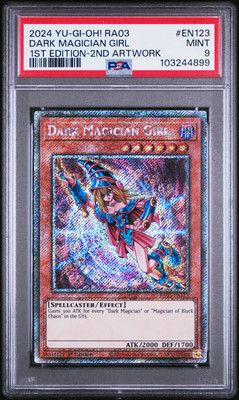 2024 YU-GI-OH! RA03-QUARTER CENTURY BONANZA #EN123 DARK MAGICIAN GIRL PSA 9-image