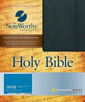 NIV Bible (The NoteWorthy Collection) - Leather Bound By Zondervan - GOOD-image
