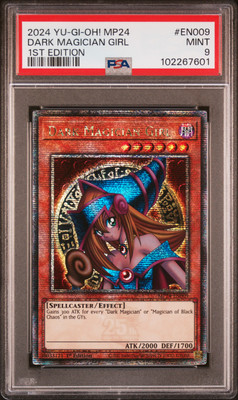 2024 YU-GI-OH! MP24-25TH ANV TIN: DUELING MIRRORS DARK MAGICIAN GIRL PSA 9-image