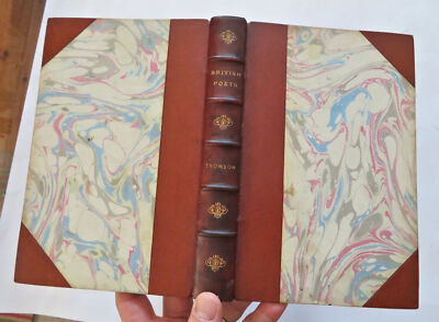James Thomson Collected Poems English Poets 1853 lovely leather book-image