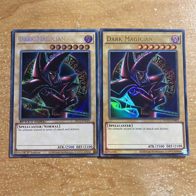 🔥Yugioh 2x ARCANA RED DARK MAGICIAN SBC1-ENG01 SECRET & YGLD ULTRA RARE NM-image