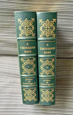 JOHN F KENNEDY A Thousand Days Schlesinger - Easton Press GREAT LIVES 2 Vol Set-image