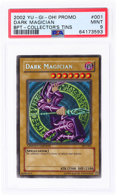 2002 Yu-Gi-Oh Collector Tins Dark Magician #BPT001 PSA 9-image