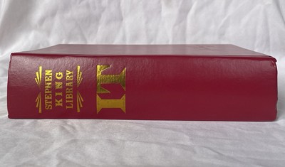 IT - Stephen King Library Edition - Red Leather Bound Hardcover - 1986-image