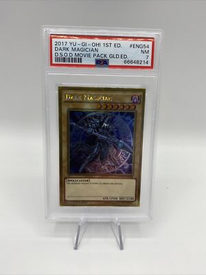 DARK MAGICIAN 2017 Yugioh DSOD Movie Pack Gold Edition MVP1-ENG54 PSA 7 NM 1ST -image