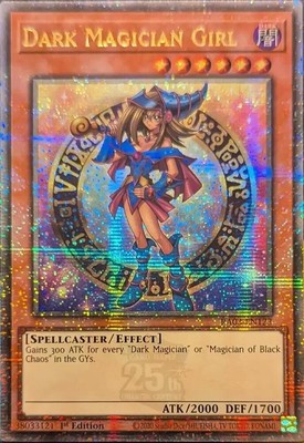 Yugioh! Dark Magician Girl (B) - RA03-EN123 - Quarter Century Secret Rare - 1st -image