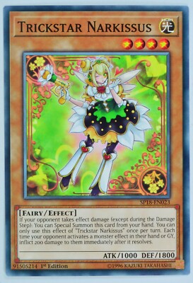 Yugioh Trickstar Narkissus SP18-EN023 Common 1st Edition-image