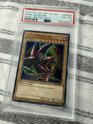 Dark Magician YGLD-ENB02 King of Games: Yugi's Legendary Decks Yugioh PSA 6-image