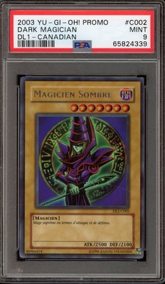 Yu-Gi-Oh! Dark Magician (Magicien Sombre) CANADIAN DL1-C002 PSA 9 Mint-image