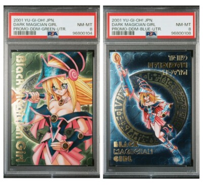 Yugioh Dark Magician Girl DDM Promo Green/Blue Secret Dungeon Dice Monste PSA 8-image