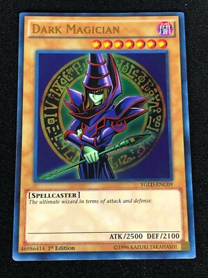 YUGIOH DARK MAGICIAN YGLD-ENC09 1ST ULTRA (NM)-image
