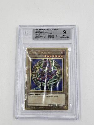 Yu-Gi-Oh! TCG Dark Magician BPT-007 Limited Secret Rare Graded Beckett 9 Mint-image