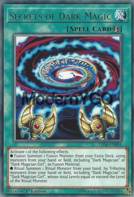 Yugioh - Secrets of Dark Magic - Rare - 1st Edition Card Mint Dark Magician-image