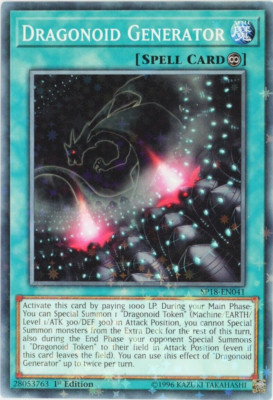 Yugioh Dragonoid Generator SP18-EN041 Starfoil Rare 1st Edition-image
