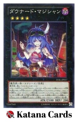 Yugioh Cards | Downerd Magician Super Rare | LVAL-JP057 Japanese-image