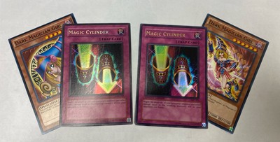 Yugioh - Magic Cylinder LON-104 SECRET & IOC-SE2 + FREE Dark Magician Girls SET-image