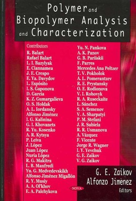 Polymer and Biopolymer Analysis and Characterization, Hardcover by Zaikov, G....-image