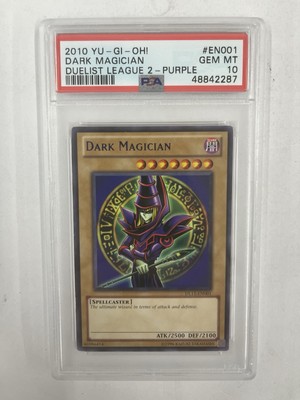 Yu-Gi-Oh! EN001 Dark Magician Duelist League 2-Purple RARE PSA 10-image