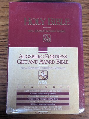 HOLY BIBLE NRSV New Revised Standard Version Augsburg Fortress Red Small -image