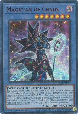 3x YUGIOH LDS3-EN089 MAGICIAN OF CHAOS ULTRA RARE NEAR MINT (NM) (RED)-image