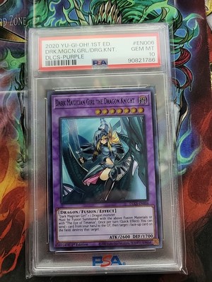 Yugioh PSA 10 GEM MINT Dark Magician Girl the Dragon Knight (Purple) DLCS-EN006-image