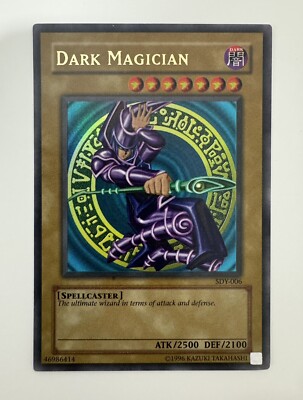 DARK MAGICIAN YUGIOH Starter Deck Yugi  #SDY-006 Near Mint Minus 2002 Vintage-image