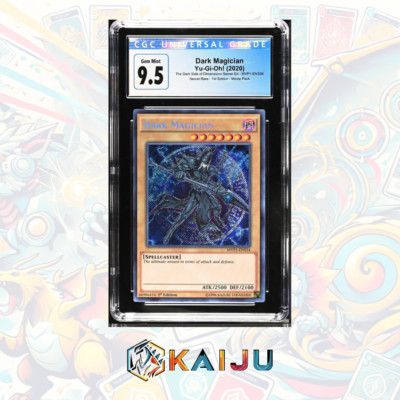Yu-Gi-Oh! 2020 Dark Magician 1st Ed. Dark Side Secret Rare MVP1-ENS54 CGC 10-image