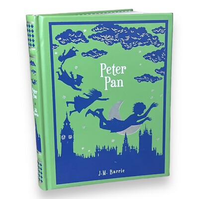 Peter Pan by J.M. Barrie Collectible Leather Bound Hardcover Gift Book B&N 2012-image