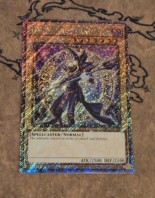 Yugioh Dark Magician Duel Power Art RA04-EN001 Platinum Secret Rare NM Presale-image
