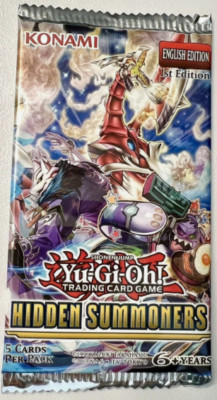 Yu-Gi-Oh! - Hidden Summoners English 1st Edition Booster Pack- 5 Foil Cards per-image