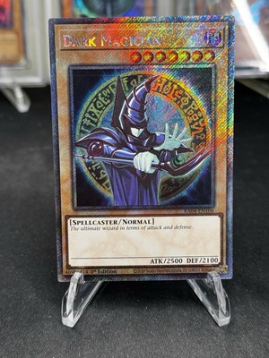 Dark Magician (9th Art) (Platinum Secret Rare) RA04-EN106 - Stampede-image