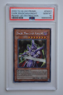Yu-Gi-Oh! Dark Magician Knight ROD-EN001 Reshef of Destruction Promo 2004 PSA 10-image