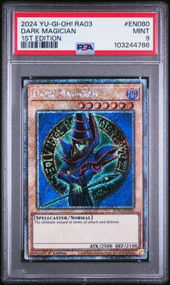 2024 YU-GI-OH! RA03-QUARTER CENTURY BONANZA 1ST ED #EN080 DARK MAGICIAN PSA 9-image