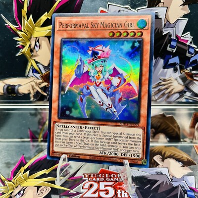 Yugioh Performapal Sky Magician Girl SUDA-EN099 Super Rare 1st Ed Near Mint-image