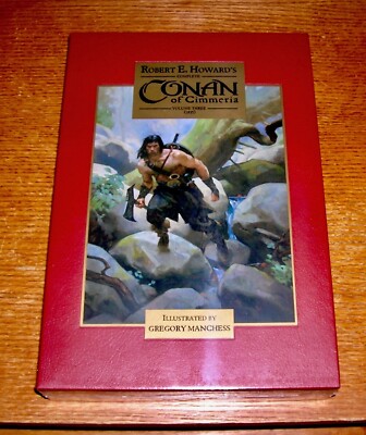ROBERT E. HOWARD CONAN OF CIMMERIA V.3 LEATHERBOUND SIGNED SLIPCASED LIMITED III-image