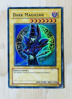 VINTAGE YuGiOh Dark Magician SYE-001 HP Heavily Played-image