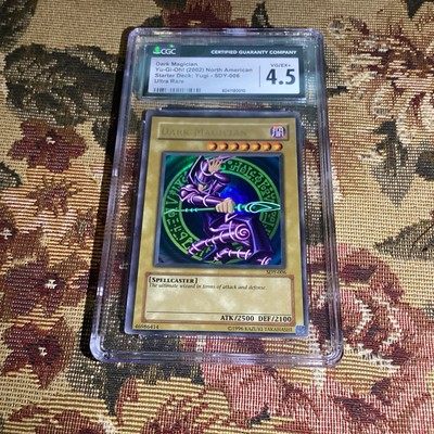 Dark Magician Ultra Rare Starter Deck Yugi 2002 Yu-Gi-Oh! SDY-006 Graded CGC 4.5-image