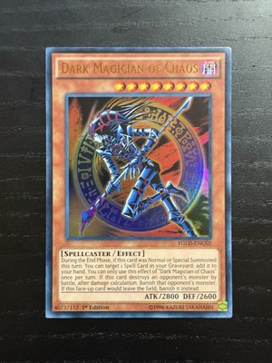 Yugioh Dark Magician of Chaos YGLD-ENC02 Ultra Rare 1st Ed NM-image