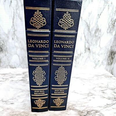 Easton Press LEONARDO DA VINCI THE NOTEBOOKS 2 vols Deluxe Limited Edition #583-image