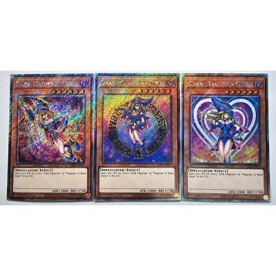 3x Dark Magician Girl Set - RA03 EN123 - Platinum Secret Rare - Yugioh Euro-image