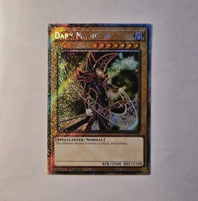 Dark Magician Platinum Secret Rare RA04-EN106 Quarter Century Stampede NM -image