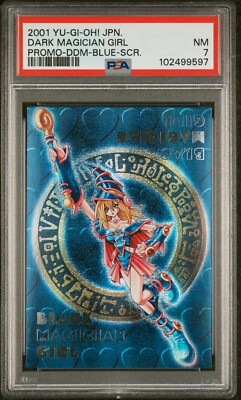 Yugioh Dark Magician Girl Secret Rare Japanese DDM Blue Promo PSA 7 NM-image