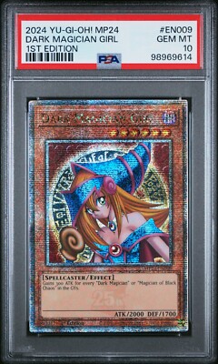 YUGIOH PSA 10 2024 Dark Magician Girl MP24-EN009 QCR 1st Edition (STOCK PHOTO) !-image